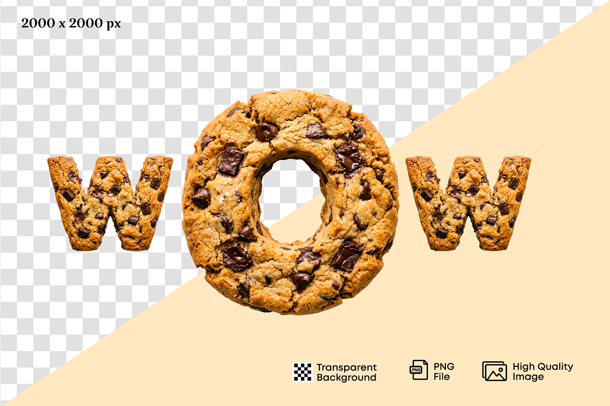 Cookie Font – Sweet 3D Alphabet, an Object Graphic by PopotLane (Photo 9 of 10)