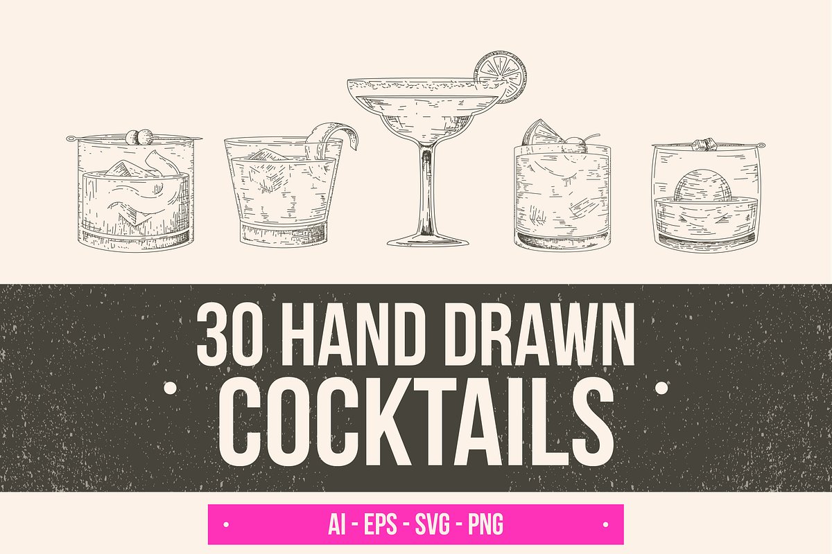Hand Drawn Cocktails, a Food Illustration by Arshad Ali (Photo 1 of 4)