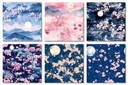 Sakura Digital Paper, Moonlight, a Texture Graphic by Dream Creation (Thumbnail 6 of 7)