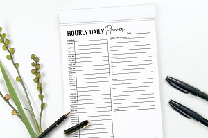 Daily Hourly Planner Printable Pdf