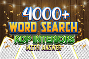 4000+ WORD SEARCH PUZZLE KDP, an Object Graphic by ElimesherStudio (Thumbnail 1 of 10)