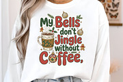 My Bells Dont Jingle Without Coffee, an Illustration by Designking (Thumbnail 1 of 6)
