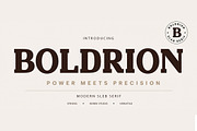 Boldrion, a Slab Serif Font by Keren Studio (Thumbnail 1 of 10)