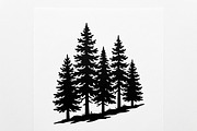 Majestic Pine Trees SVG, a Finance Illustration by Amazin_art (Thumbnail 39 of 41)