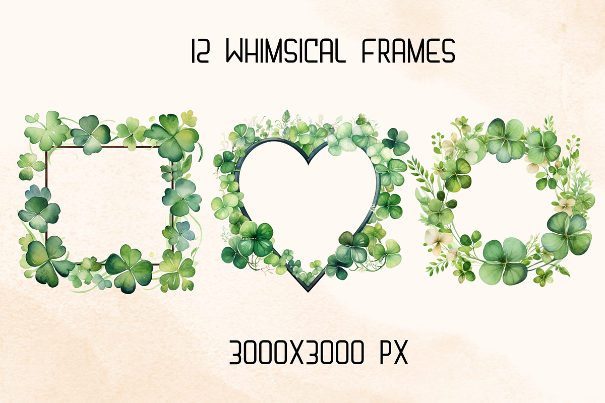 Whimsical St Patrick Day Elements, a Seasonal Illustration by GiraffeCreative (Photo 6 of 19)