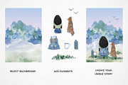Watercolor travel bundle, summer set, a Person Illustration by LyubovZaytseva (Thumbnail 6 of 20)