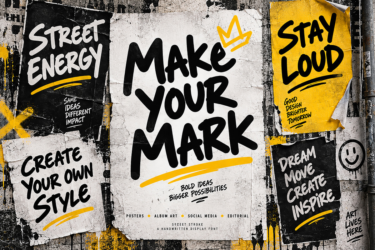 Street Stroke, a Handwritten Font by Wow Magic (Photo 5 of 5)