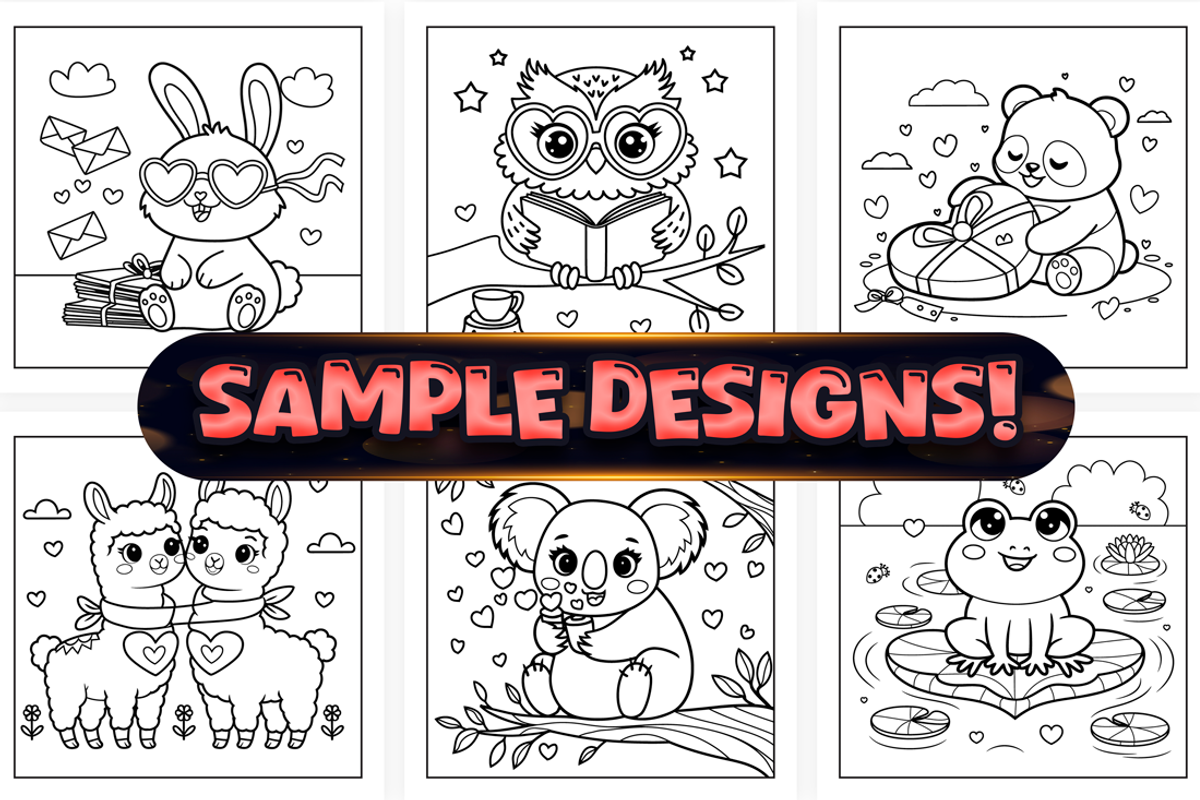 Cute Easy Hello Cupid Coloring Pages, a Seasonal Illustration by Craftsbeefy (Photo 2 of 4)