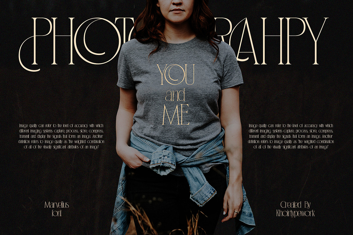 Marvelius - Serif Classic, a Serif Font by Khoir (Photo 4 of 9)