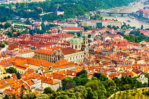 View of Mala Strana district in Prague, an Architecture Photo by Leonid Andronov