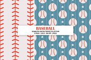 Baseball Sports Seamless Patterns, a Pattern Graphic by Alanna Messina Design Co (Thumbnail 3 of 7)