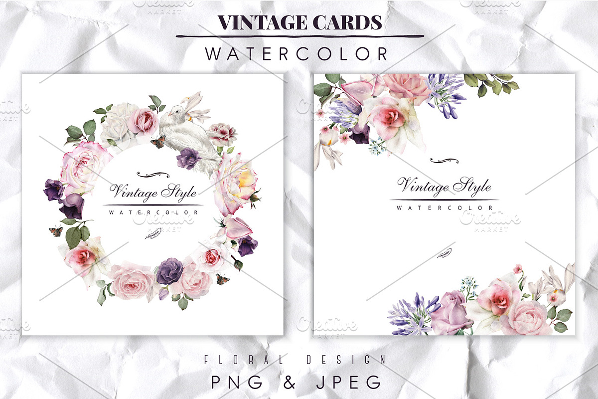 Watercolor Floral Bundle, a Texture Illustration by ollalya (Photo 21 of 112)