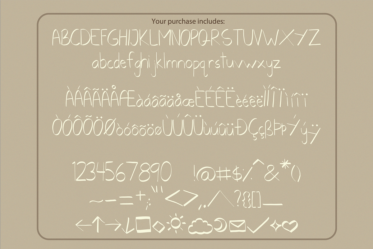 Oat Milk Handwriting Font, a Handwritten Font by CozyPersimmon (Photo 2 of 5)