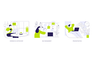 Freelance work organization isolated, a Finance Illustration by Visual Generation