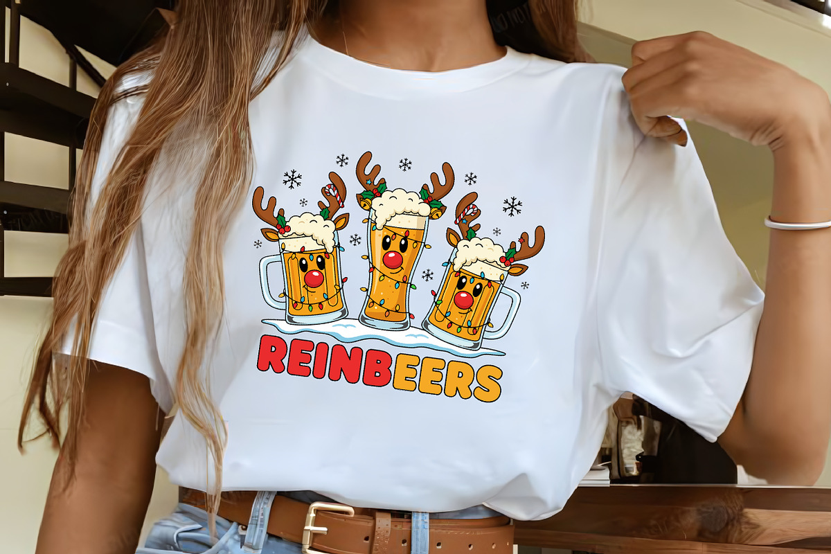 Reinbeer Christmas Tshirt, Christmas, an Illustration by CrexoraLab (Photo 2 of 4)