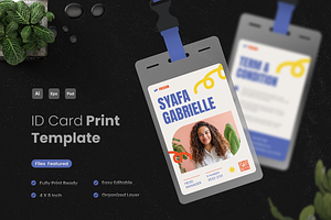 Modern Creative ID Card, a Card Template by Annora Studio