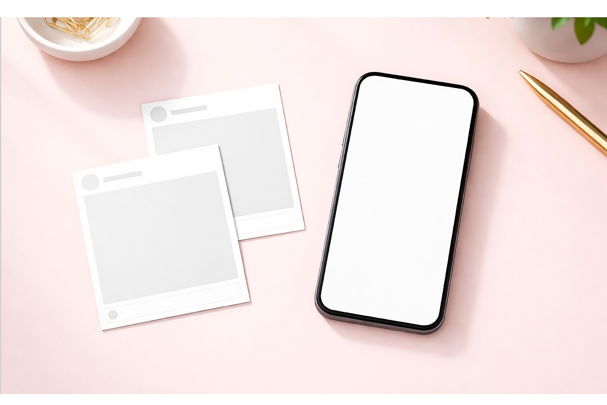 Instagram Social Media Post Mockup, a Social Media Template by studiogstock (Photo 2 of 2)