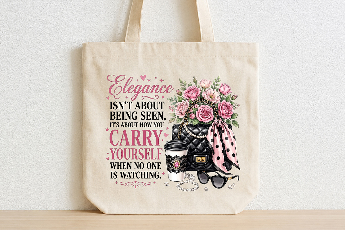 Elegance is How You Carry Yourself, a Seasonal Illustration by CraftArtStudio (Photo 2 of 4)