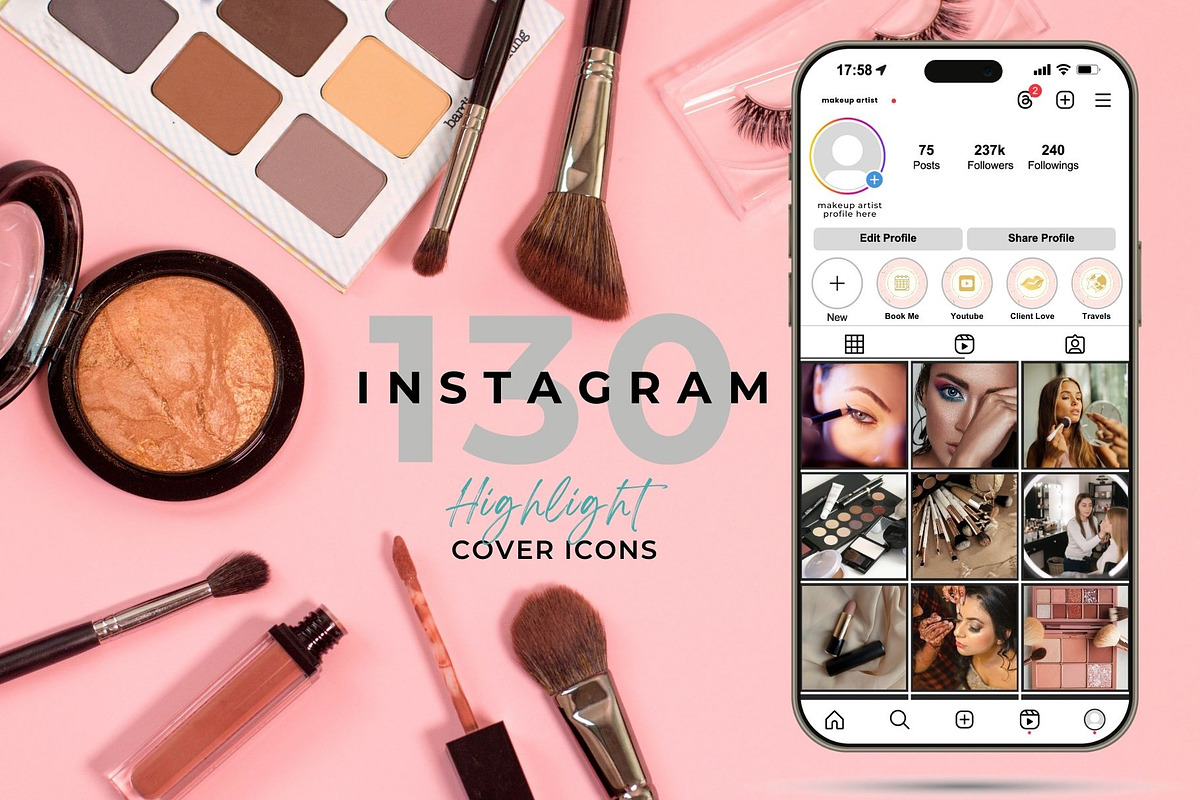 Instagram Highlight Covers – Beauty, a Social Media Template by Traveling Designer (Photo 6 of 6)