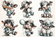 Crazy Sheep Clipart, an Animal Illustration by Libby Wishes (Thumbnail 3 of 3)