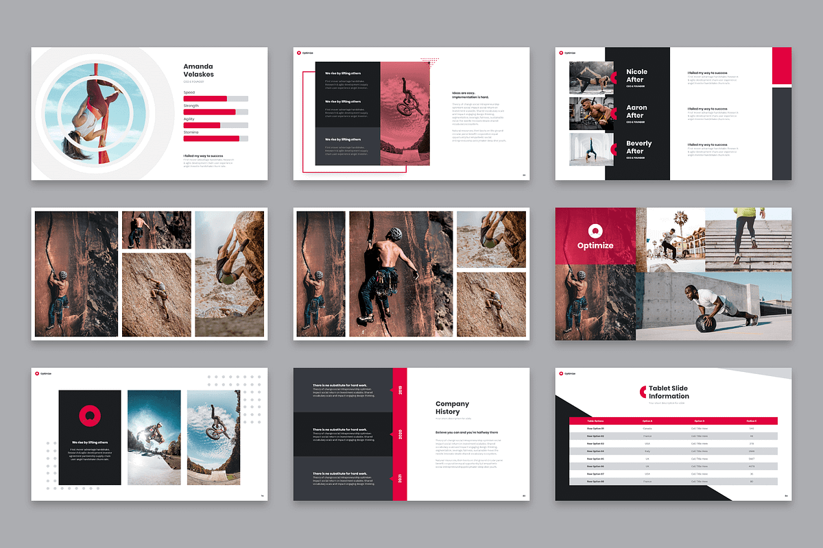 Optimize Modern Powerpoint Template, a Presentation Template by Reshapely (Photo 12 of 14)