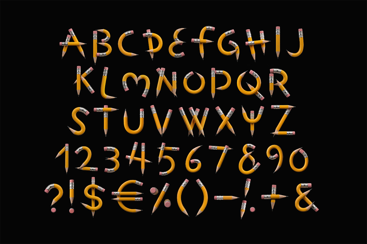 Pencil Font, a Sans Serif Font by Handmadefont (Photo 2 of 16)