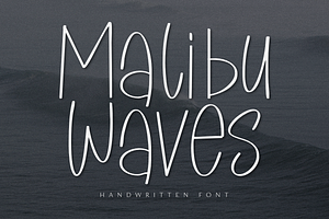 Malibu Waves - Display Font