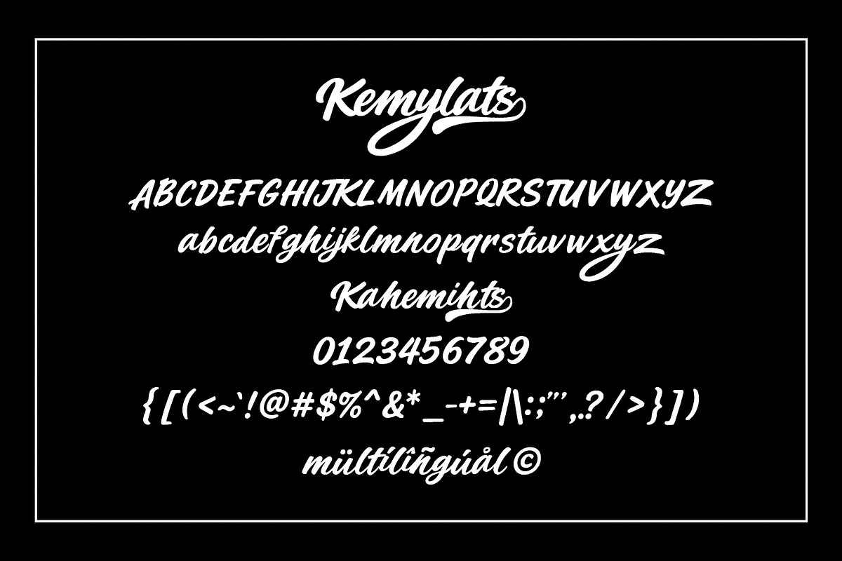 Kemylats Modern Bold Script Font, a Script Font by Maulana Creative (Photo 6 of 9)