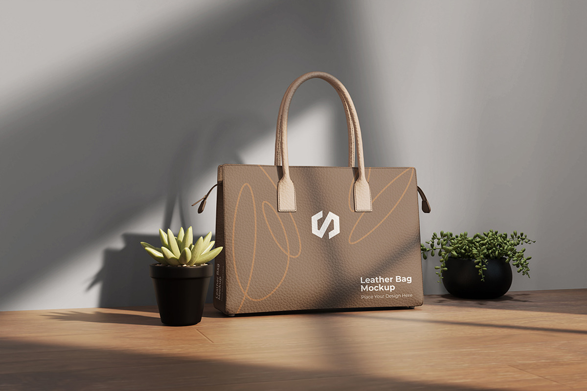 Leather Bag Mockup, a Product Mockup by MrLetters (Photo 5 of 5)