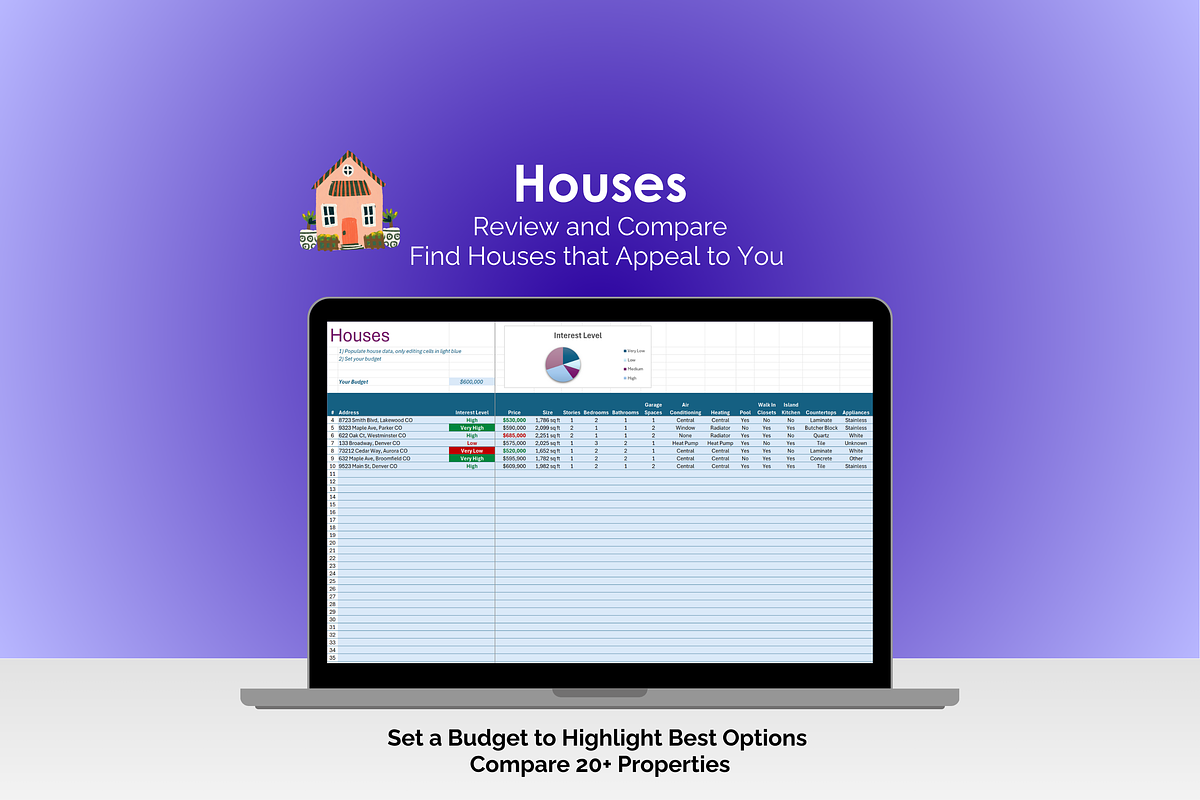 House Search Excel Tool preview 3