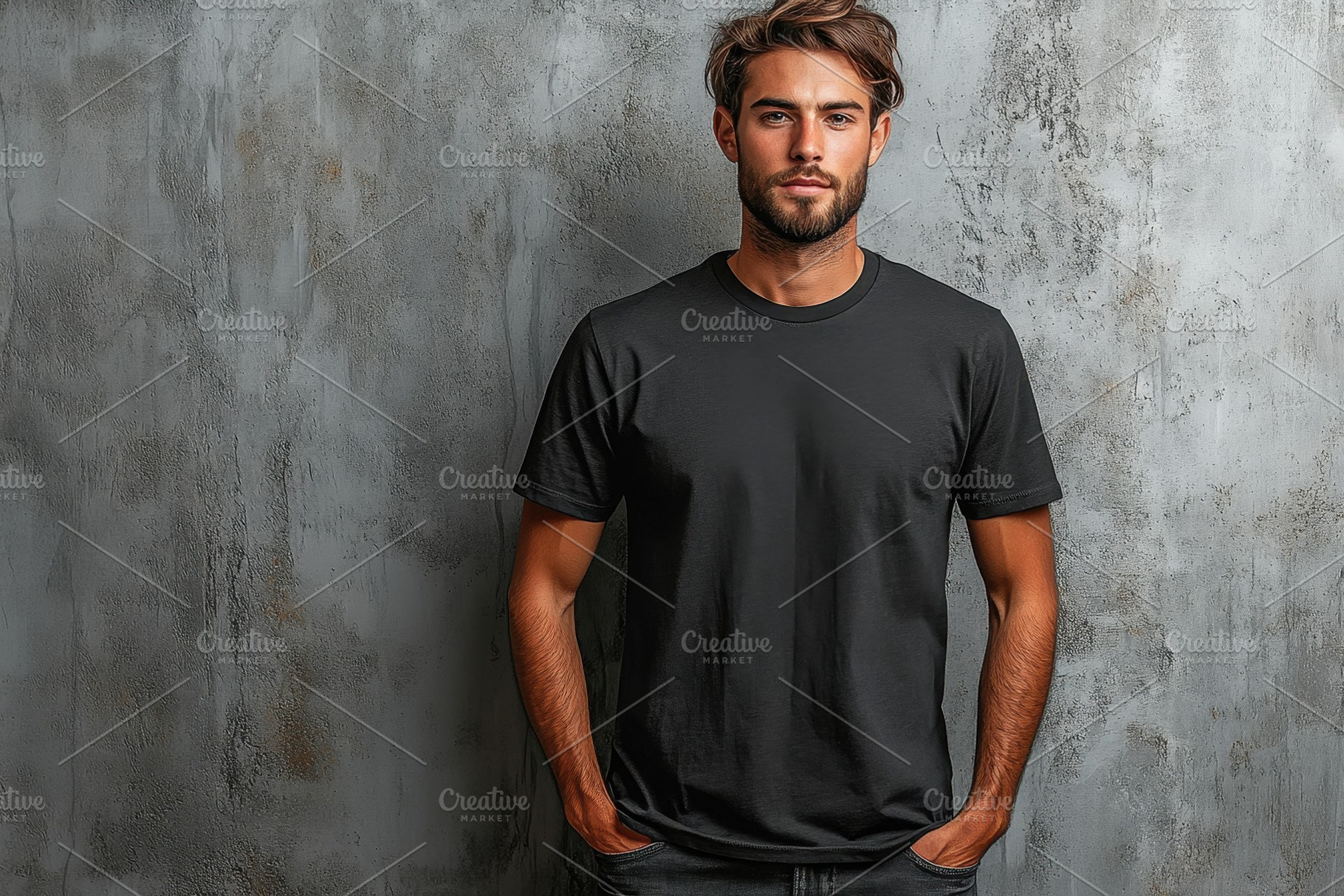 Young man posing confidently in a ca, a Photo by Tanuart