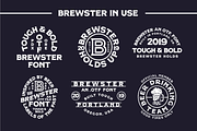 Brewster - Spurred Display Font, a Serif Font by Mahaffey Design Co.  (Thumbnail 3 of 3)