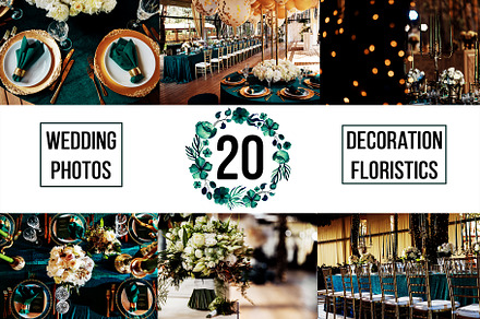 20 photos set of wedding decoration, a Holiday Photo by Sergey Shunevich Photo