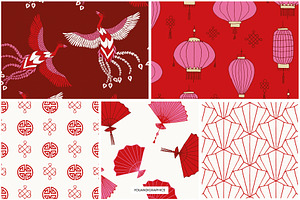 Chinese Seamless Vector Patterns