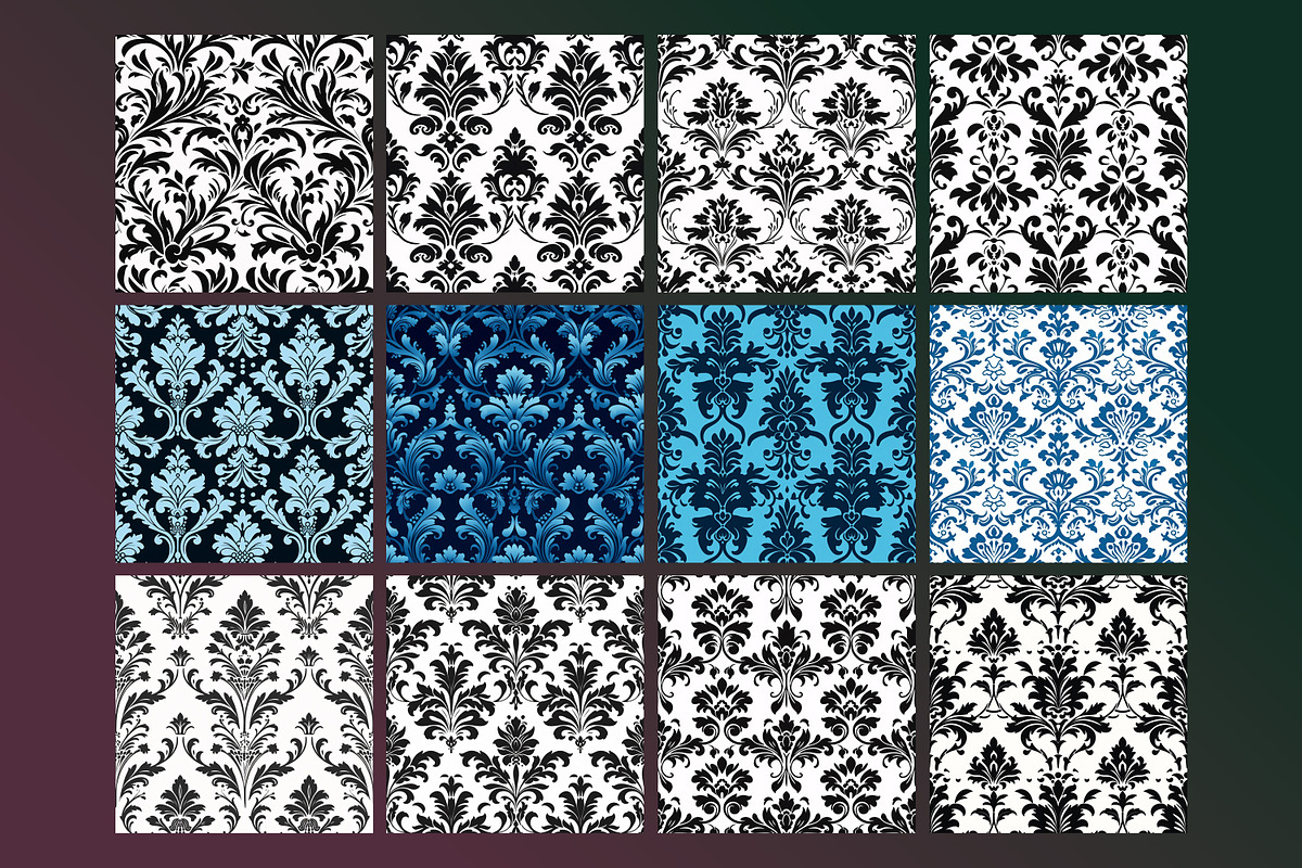 Damask Seamless Pattern, a Pattern Graphic by Forhadx5 (Photo 4 of 10)