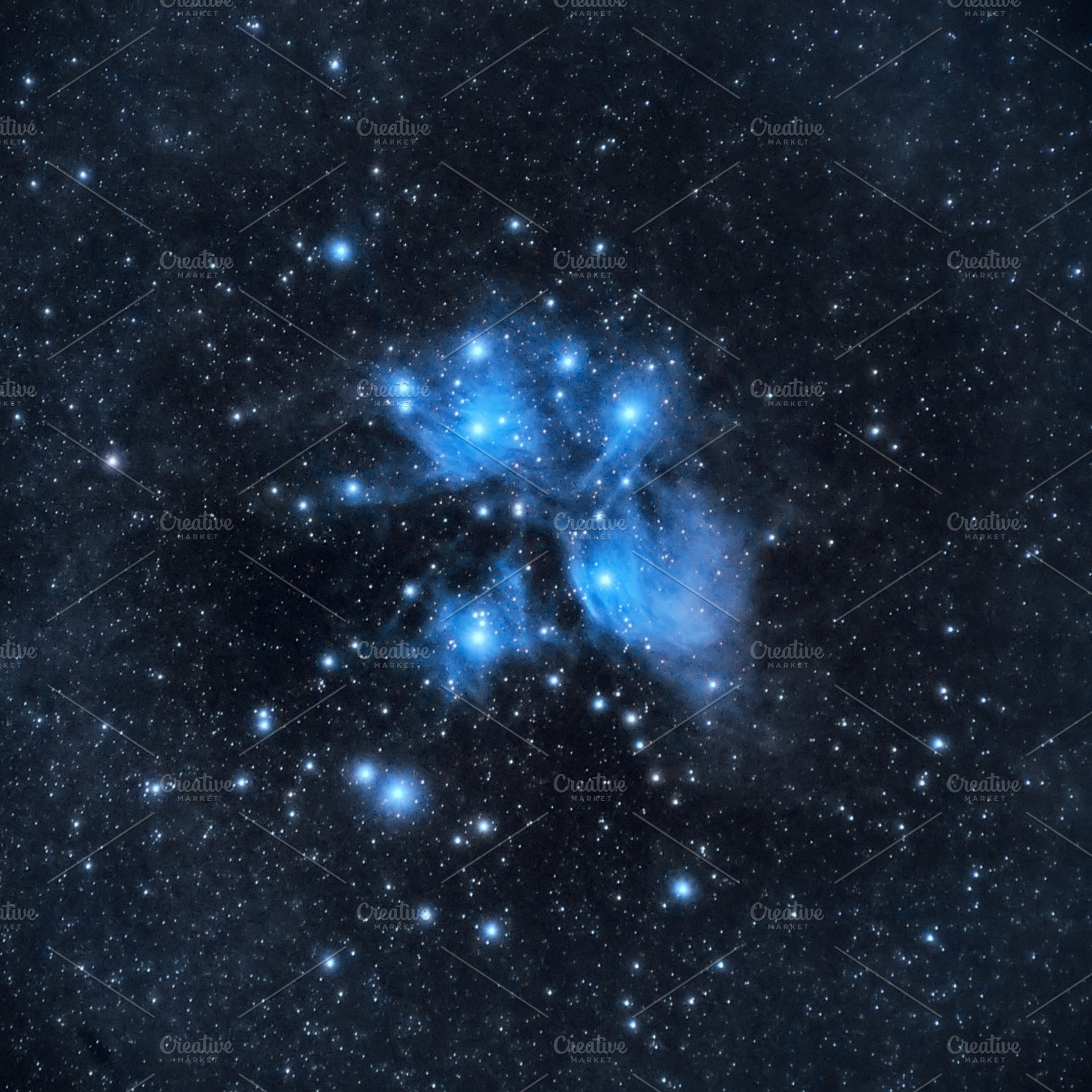 M45, Pleiades cluster, a Nature Photo by PhotoNature