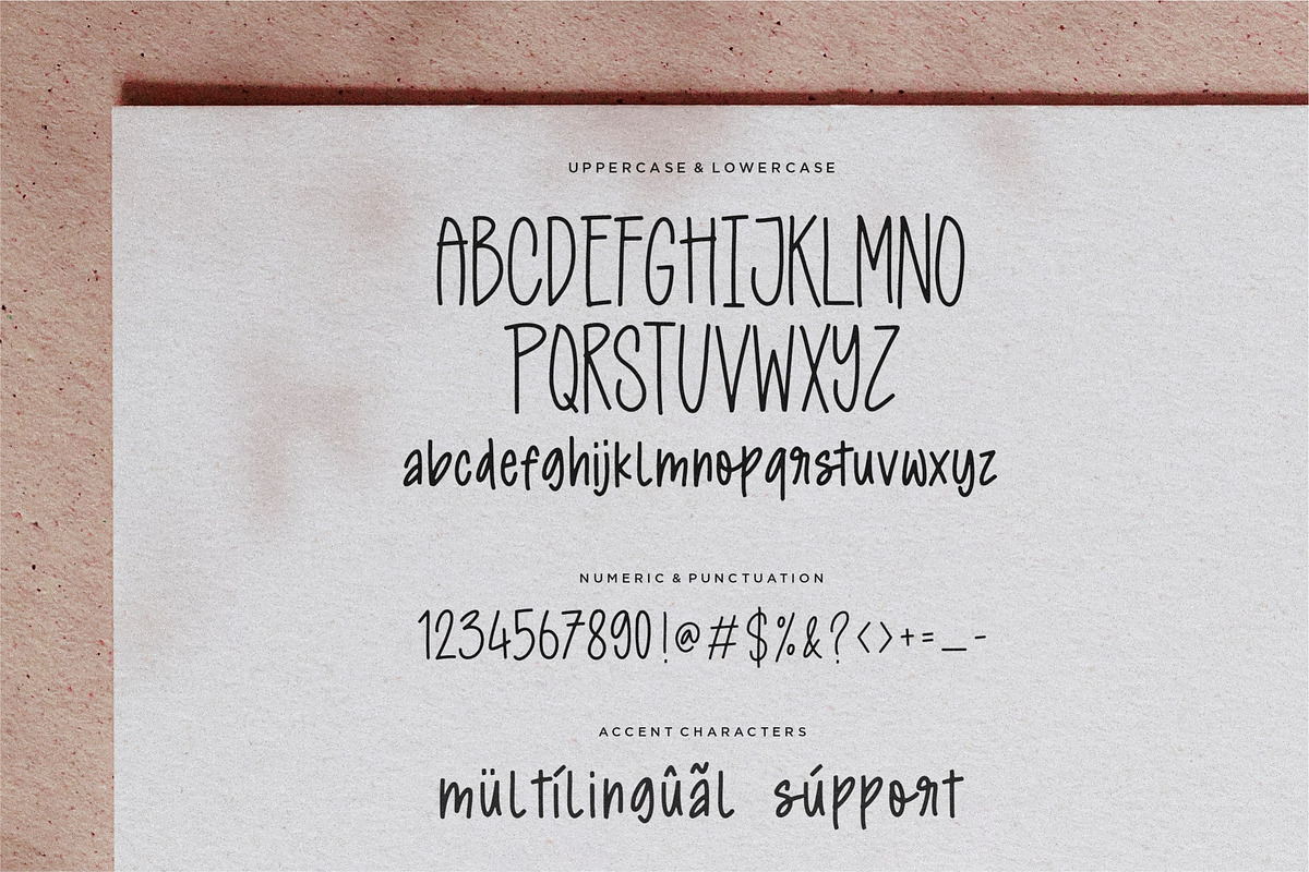 Snakeshadow Monoline Handdrawn Font, a Script Font by Letterative Studio (Photo 7 of 7)
