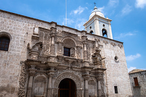 Church of San Agustin in Arequipa, Peru with Detailed Facade, an Architecture Photo by GoodGoods