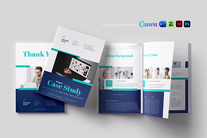 Case Study Template, a Brochure Template by Designsoul14