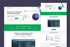 One Page Saas Landingpage