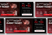 Modern Event Party Ticket Template, a Stationery Template by MightyDesign (Thumbnail 2 of 6)