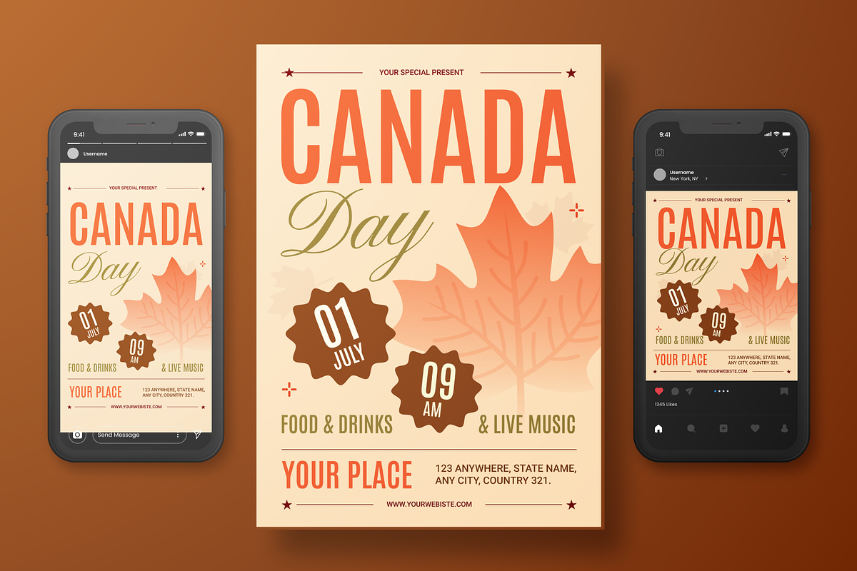 Celebrate Canada Day Flyer Set, a Flyer Template by Annora Studio (Photo 3 of 6)