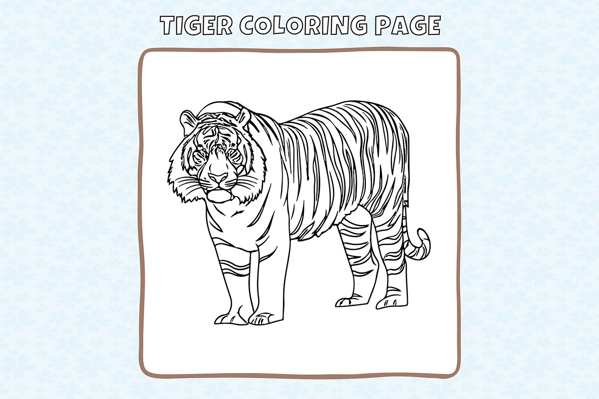 Wild Animals Coloring Pages, an Animal Illustration by DesignDevisers (Photo 3 of 6)
