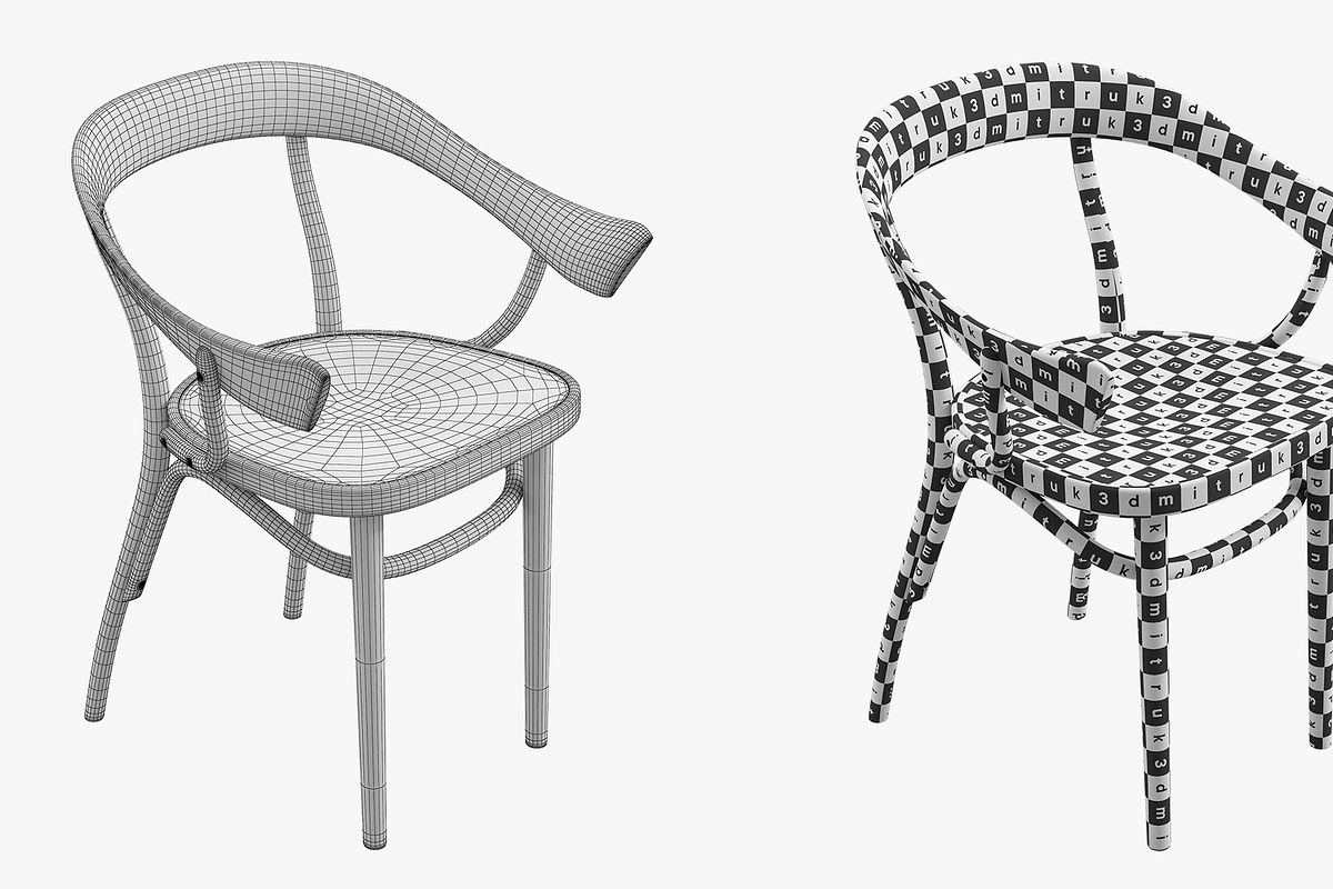 Bistrotstuhl by Nigel Coates, a Furniture 3D Model by 3dmitruk (Photo 14 of 14)