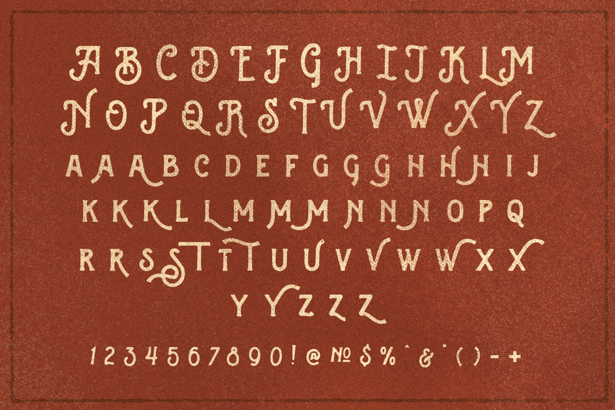 Handters typeface preview 3