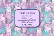 Magic Unicorns - set n1, a Pattern Graphic by Designs by Helen Trupak (Thumbnail 4 of 7)