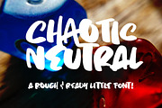 Chaotic Neutral: rough & ready font!, a Script Font by Missy Meyer (Thumbnail 1 of 8)