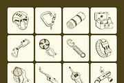 Adventure Drawing Art Set, an Outline Icon by Vectors Market (Thumbnail 7 of 8)