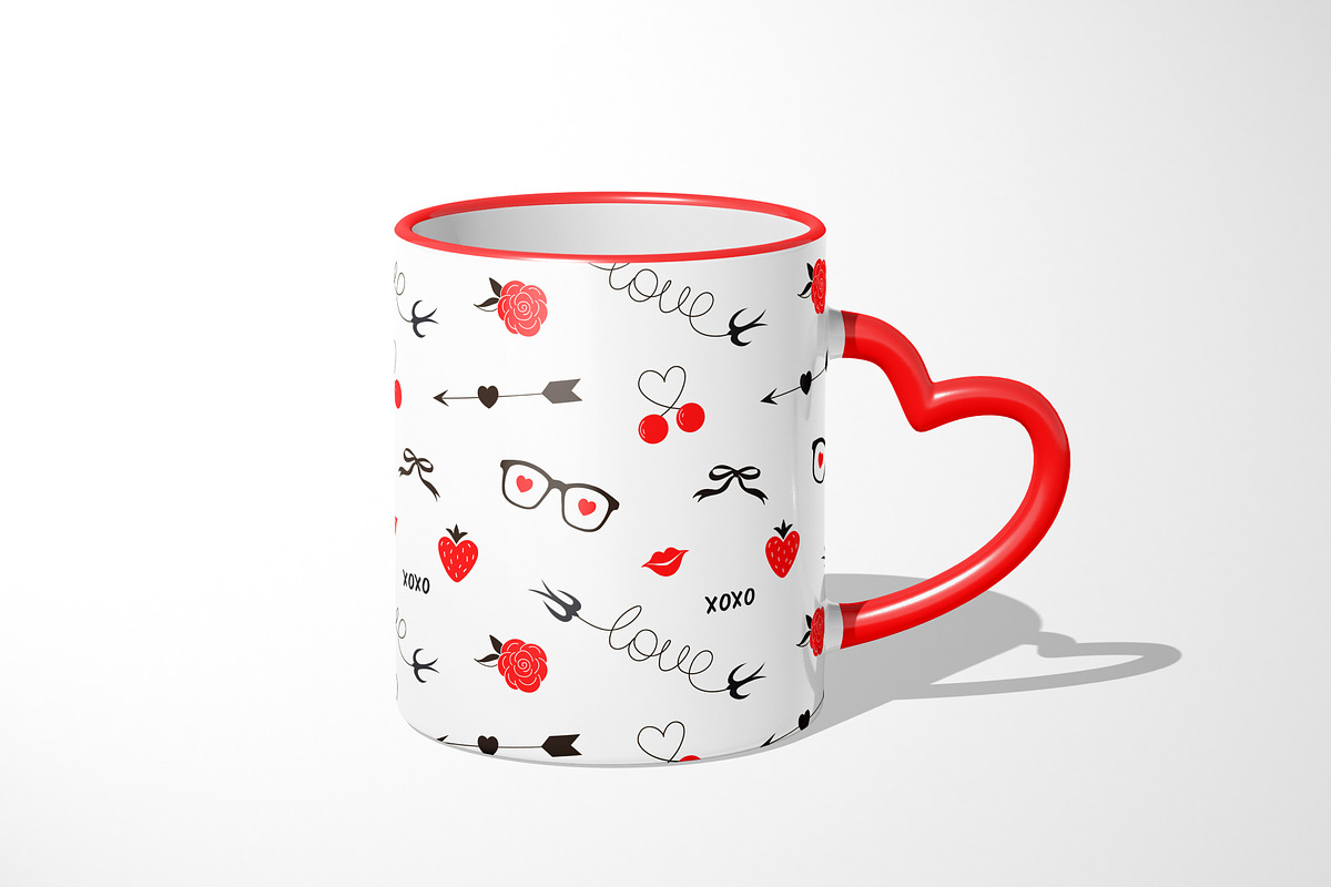 Cute Valentines Day graphic set, a Decorative Illustration by @olga.angelloz (Photo 7 of 10)