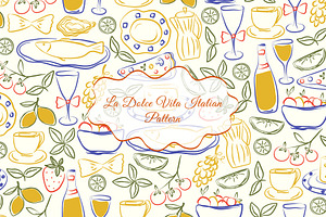 Italy pattern, a Pattern Graphic by Groovy Arts